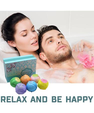 6 XXL Bath Bombs Gift Set with Dead Sea Salt, Cocoa & Shea Butter - Birthday, Mom, Girls, Him, Kids - Perfect Addition to Bath Basket - Buy Online on SooperMarket.com