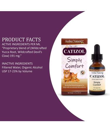 AMBER NATURALZ Catizol 1oz - Comfort & Relief for Cats - Natural Solution - Buy Online on SooperMarket.com