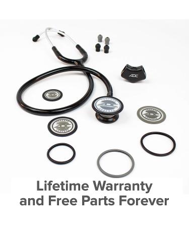 ADC 619ST Adscope Lite 619 Clinician Stethoscope with Tunable AFD Technology - Tactical Black | Ultra Lightweight Stethoscope - New Version - Buy Online on SooperMarket.com