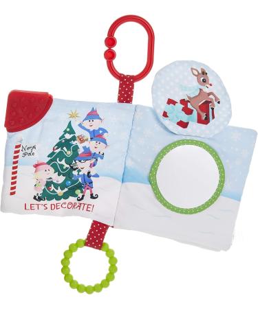 Rudolph The Red-Nosed Reindeer Teether Book - Soft Crinkle, Mirror, Christmas Toy | Kids Preferred | Boys & Girls 0+ | 5 Inches - Buy Online on SooperMarket.com