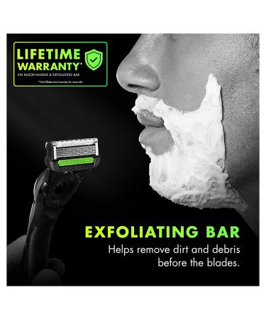 GilletteLabs Men's Razor Blade Refills â€“ Exfoliating Bar & Heated Razor Compatible, 4 Cartridges - Buy Online on SooperMarket.com