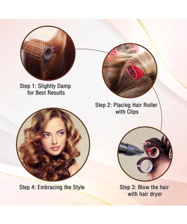 Jumbo Hair Rollers for Long Hair | Bmeliora Purple Rollers - Buy Online on SooperMarket.com