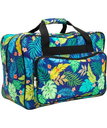 Tropical Leaves Sewing Machine Carrying Case & Organizer (18.1 x 9.4 x 12.2 In) - Buy Online on SooperMarket.com