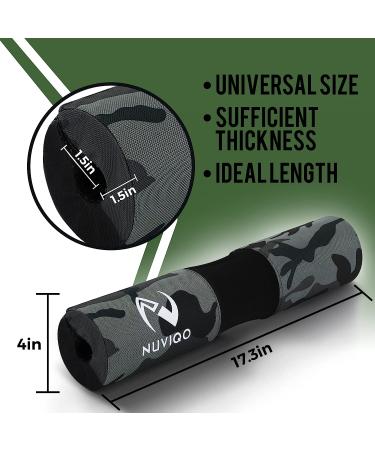 Barbell Squat Pad - Thick Foam Neck & Shoulder Protection for Squats, Lunges & Hip Thrusts - Fits Olympic Standard Bar - Green - Buy Online on SooperMarket.com