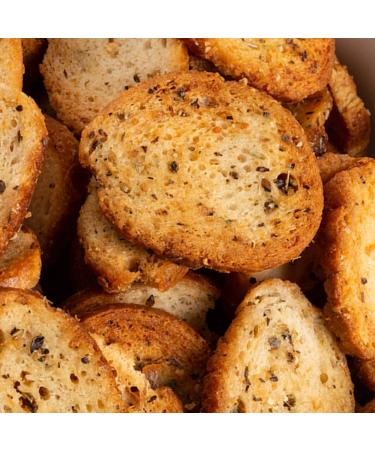 Schwartz Brothers Bakery Organic Garlic & Herb Bagel Chips | Kosher & Vegan | Artisanal | 8oz Container (Pack of 2) - Buy Online on SooperMarket.com