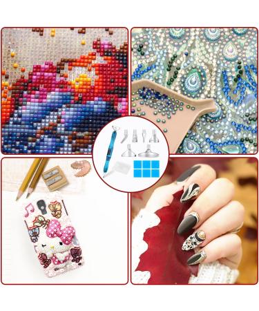 Cobee Diamond Painting Pen Accessories Set with 6 Stainless Steel Tips and Glue Clay | 5D DIY Diamond Painting Tools and Embroidery Box - Buy Online on SooperMarket.com