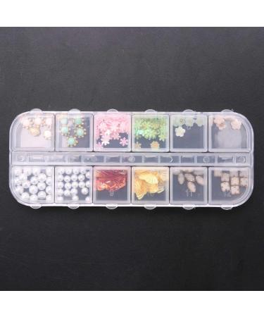 Lanlousy 3D Shape New Nail Clear Nail Pearl Diy Nail Art Decorations Rhinestone Manicure Tools 13# - Buy Online on SooperMarket.com