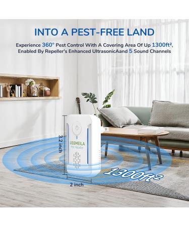 6 Pack Ultrasonic Pest Repeller Plug-In for Indoor Pest Control - Repels Insects, Roaches, Mice, Spiders, and Mosquitoes - Ideal for Home, Garage, Warehouse, and Office - Buy Online on SooperMarket.com