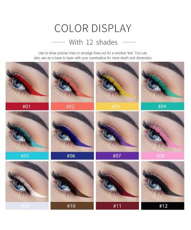 DekRion Liquid Eyeliner - Long-lasting Yellow Colored Eyeliner | Waterproof, High-pigmented Formula for Eye Makeup - 1PC Yellow 03 - Buy Online on SooperMarket.com