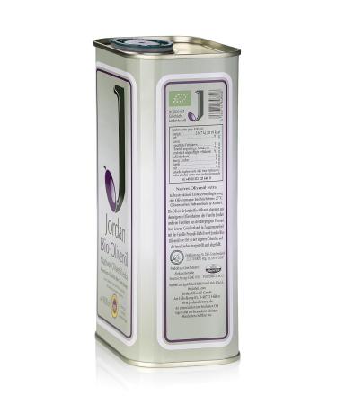 Premium Jordan Bio Olive Oil - 1L Canister | Authentic Greek Cold-Extracted Olive Oil from Lesbos | Handpicked & Certified - Buy Online on SooperMarket.com