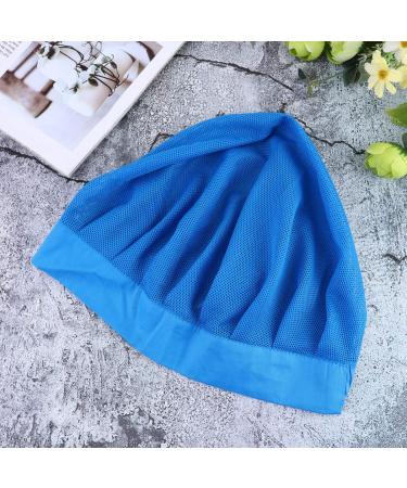 KESYOO Mesh Sleep Cap Bonnet - Breathable Hair Loss Night Cap for Daily Use - Blue - Buy Online on SooperMarket.com
