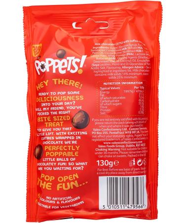 POPPETS TOFFEE POUCH 130G (Pack of 9) - Buy Online on SooperMarket.com