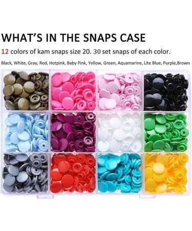 KAM Snaps Starter Kit - 360pcs Size 20 + Snap Pliers for Crafts & Clothing - Buy Online on SooperMarket.com