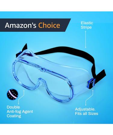 FDA Registered Medical Safety Goggles - Anti-Fog, Splash Proof Eye Protection for Labs and Nurses - Buy Online on SooperMarket.com