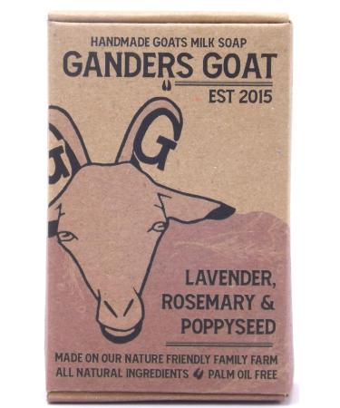 Lavender Rosemary and Poppyseed Goat Milk Soap 100g