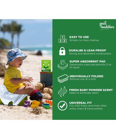 60 Refill Potty Bags: Absorbent  Disposable Potty Liners Compatible with OXO Tot 2-in-1 Go Potty | Strong  Leak-Proof Bags Work with Most Travel Potties  Potty Chairs  Potty Seats & Portable Toilets - Buy Online on SooperMarket.com