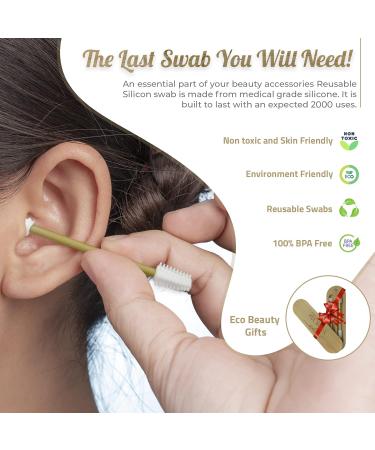 Your VIP Skin - 2x Reusable Cotton Swabs | Eco-Friendly Silicone Q-Tips & Ear Sticks for Sustainable Beauty - Buy Online on SooperMarket.com