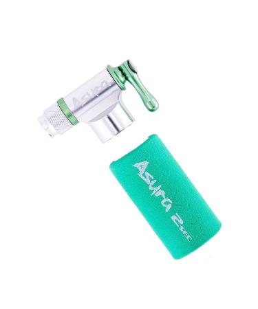 Asura 2sec CO2 Tire Inflator for Presta and Schrader Valves Includes Sleeve for Cartridge (Cartridge Not Included)