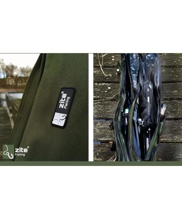 Zite Fishing Rod Pocket & Bag 190cm | Water-Repellent Fishing Rod Case | 3-Fan Backpack for Fishing Rods - Buy Online on SooperMarket.com