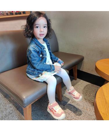 LACOFIA Baby Girls Pink Toddler Sneakers | Anti-Slip Rubber Sole | Size 5 UK Child - Buy Online on SooperMarket.com
