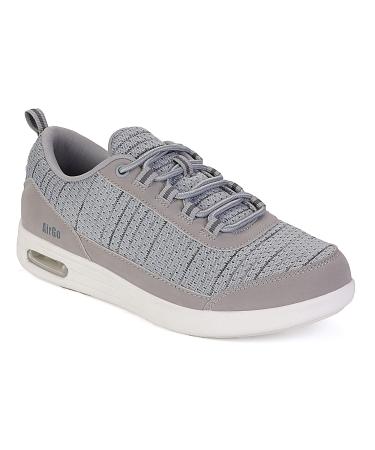 KWUKOTY Mens Walking Shoes Orthopetic Plantar Fasciitis | Diabetes | Swollen Feet Wide Size 7.5-12 10 Wide Grey