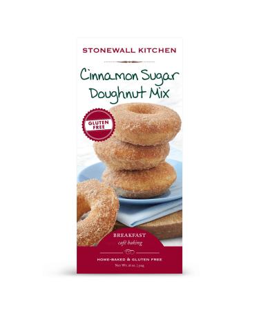 Stonewall Kitchen Gluten-free Cinnamon Sugar Doughnut Mix, 18 Ounces Cinnamon Sugar 1.125 Pound (Pack of 1)