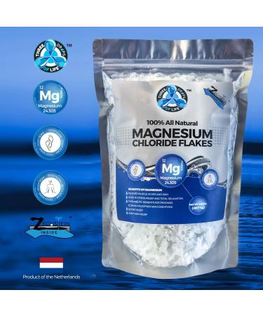 Pure Zechstein Inside Magnesium Chloride Flakes - 2lb Bulk Bag for Baths and Foot Soaks | Natural Relaxation and Health Benefits - Buy Online on SooperMarket.com