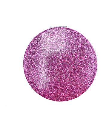 Rimosy Compact Travel Makeup Magnifying Mirror 1x/2x Magnification Makeup Mirror  Portable for Handbag  Purse  Pocket  Folding Mirror  Handheld 2-Sided Mirror (Pink)