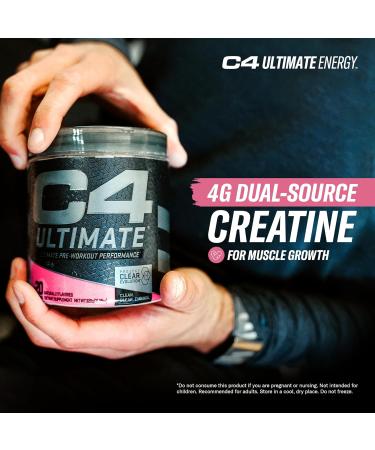 C4 Ultimate Pre-workout Powder Natural Preworkout Supplement Drink for Workout Energy - Strawberry Watermelon 20 Servings Strawberry Watermelon 20 Servings (Pack of 1) - Buy Online on SooperMarket.com