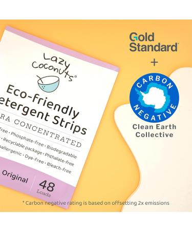 Eco-Friendly Plant-Powered Laundry Detergent Strips - Fragrance-Free Ultra Concentrated Plastic-Free for Home & Travel - Buy Online on SooperMarket.com