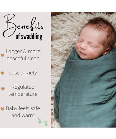 Muslin Swaddle Blankets Set of 3 - Forest Rust | Gender Neutral Baby Receiving Blankets - Buy Online on SooperMarket.com
