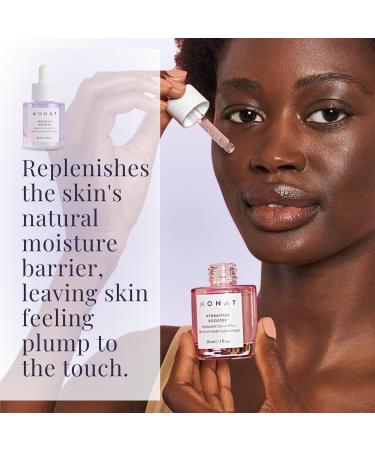 MONAT Hydration Booster Hyaluronic Serum - Lightweight Oil-Free Deep Hydration for All Skin Types - Plump Skin & 8 Hour Moisturizing Effect - Buy Online on SooperMarket.com