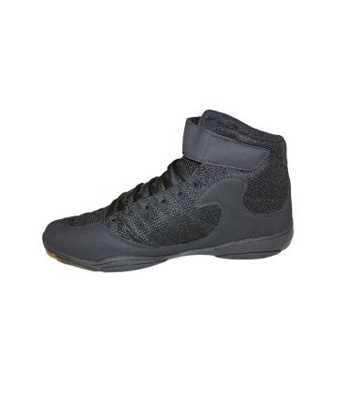 protectWEAR the safety kick boxing shoes black leather/mesh 47 EU Black