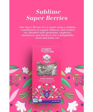 English Tea Shop Organic Super Berries (15 Pyramids) 30 g - Buy Online on SooperMarket.com