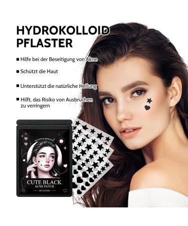 Shefave Pimple Patch 108pcs - Cute Black Acne Patches for Day & Night Care | Hydrocolloid Facial Treatment for Fast Pimple Relief - Buy Online on SooperMarket.com