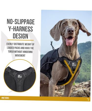 OneTigris CAMELUS Dog Backpack - Tear-Resistant Camping & Hiking Pack for M/L Size Dogs - Lightweight Durable Black - Buy Online on SooperMarket.com