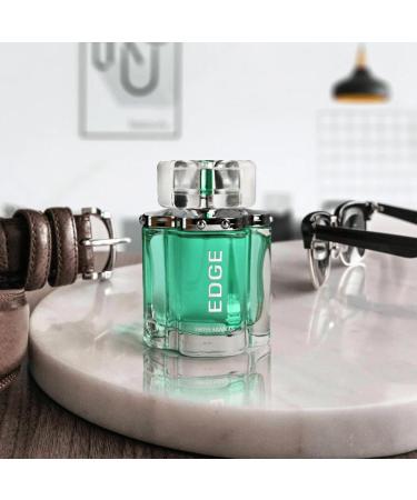 Swiss Arabian EDGE Men Eau de Parfum 100mL | Clean Citrusy and Shower Fresh | Lemon Lavender Mint Cinnamon Cardamom Cedarwood Patchouli Sandalwood | by Oud Perfume Artisan Cologne Spray - Buy Online on SooperMarket.com
