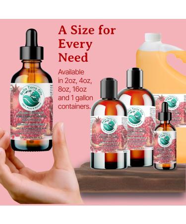 Pomegranate Seed Oil. 120 ml 100% Pure Cold-pressed Unrefined Organic Natural Moisturizer for Skin Hair. Rich in Antioxidants. Bella Terra Oils. 120 ml (Pack of 1) - Buy Online on SooperMarket.com