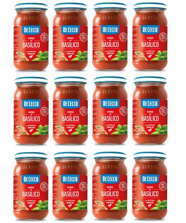12x De Cecco Sugo al Basilico Genovese DOP sauce with Genovese basil with 100% Italian tomatoes 200g