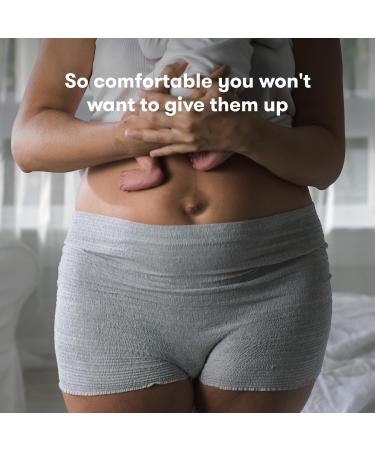 Frida Mom Disposable Postpartum Underwear Grey - Boyshort | Waist 70-107 cm | Grey - Buy Online on SooperMarket.com