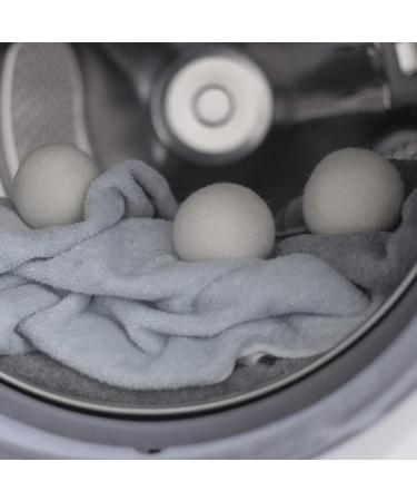 Wool Dryer Balls - 2.8in Natural & Fragrance-Free - Reusable 6pk for Sensitive Skin | Eco-Friendly Laundry Solution - Buy Online on SooperMarket.com