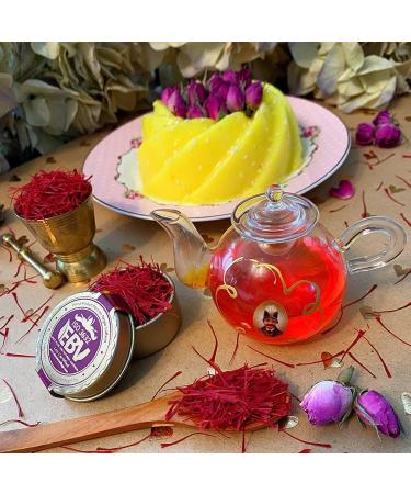 Premium Super Negin Saffron Threads - 1 Gram | 0.035 OZ - 100% Pure Grade A+ Saffron for Tea, Paella, Golden Milk - All Red Golden Spice - Certified Award-Winning Quality - Buy Online on SooperMarket.com