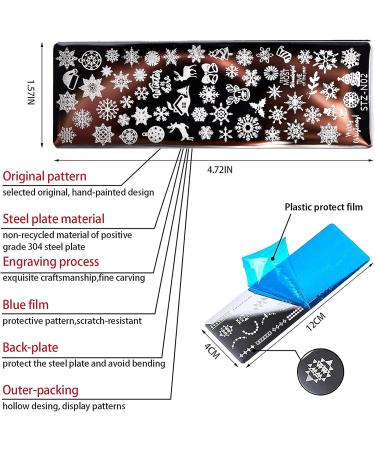 NICENEEDED Flower Nail Art Stamping Kit - 4Pcs Nail Stamp Templates + 1 Stamper & Scraper - DIY Manicure Tool with Dreamcatcher Image Plates - Buy Online on SooperMarket.com