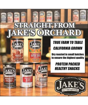 Jake's Nut Roasters Bleu Cheese Cracked Pepper Almonds - High-Protein Snack (2 Pack, 7oz) | Whole Dry Roasted Almonds with Savory Seasoning - Buy Online on SooperMarket.com