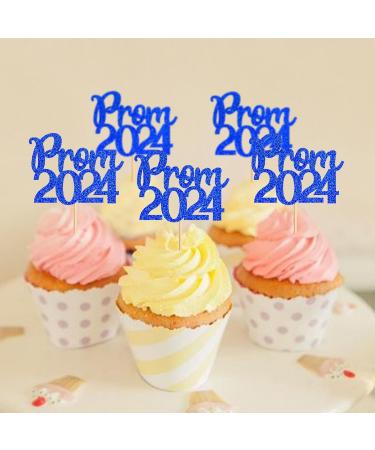 32 Pcs Glitter 2024 Graduation Cupcake Toppers Prom 2024 Cupcake Toppers NO DIY NEEDED 32 PCS Food/Appetizer Picks For Graduation Party Cake Decorations Class of 2024 Set 32 Pieces (Blue) - Buy Online on SooperMarket.com