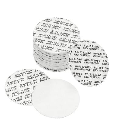 PATIKIL 40mm/1.57" Foam Lid Liner 100 Pack PS Foam Resistant Tamper Pressure Sensitive Seal for Bottle Cap Liners Seals