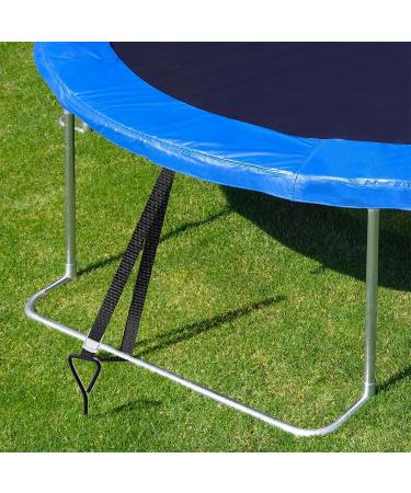 Synoratory Heavy Duty Trampoline Stakes Anchors Kit - Galvanized Steel, High Wind Resistance - Fits 15ft, 14ft, 12ft, 10ft Trampolines - 15.8inch Ground Anchors - Black Trampoline Accessories - Buy Online on SooperMarket.com
