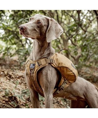 OneTigris Y-Shaped Dog Backpack No Pull CAMLUS Dog Saddle Bag | Lightweight Dog Pack for Hiking, Hunting, Camping | Medium Brown - Buy Online on SooperMarket.com