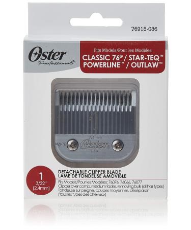 Oster Professional 76918-086 Size 1 Hair Clipper Replacement Blade 2.44 mm