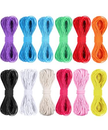 131 Yards Multicolor Beading Elastic Cord 1mm for Jewelry Making Stretch Elastic Cording for Sewing Elastic Bead Cord for Sewing and Bracelets  Necklace  Jewelry Making (Bright Colors)